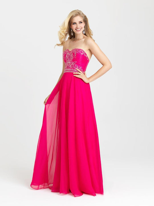 Madison James - 16-351 Dress in Fuchsia