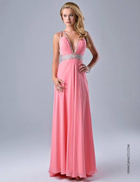 1077 Dress in Peach