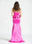 Ashley Lauren - 1079 Beaded Peplum Pageant Dress in Pink
