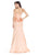 Ashley Lauren - 1079 Beaded Peplum Pageant Dress in Orange and Gold