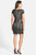 Adrianna Papell - Beaded Sheath Dress 41902260 in Black and Silver