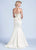 Ashley Lauren - 1084 Bedazzled Semi-Sweetheart Mermaid Dress in White