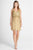 Adrianna Papell - Sequined Chevron Dress 41913670 in Gold