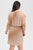 Donna Ricco - 8773021W Striped Pleated Blouson Cocktail Dress In White