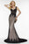 Alyce Paris - 5792 Lace Sweetheart Sheath Dress In Neutral and Black