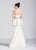 Ashley Lauren - 1092 Asymmetrical Peplum Evening Dress in White