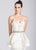 Ashley Lauren - 1092 Asymmetrical Peplum Evening Dress in White