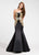 Ashley Lauren - 1093A Evening Dress with Beading & Lace Accents in Black