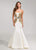 Ashley Lauren - 1093A Evening Dress with Beading & Lace Accents in White