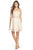 Adrianna Papell - Ruffled Tulle Dress 41902640 in Neutral