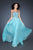La Femme - 18532 Colorful Crystal Embellished Sweetheart Gown In Blue