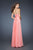 La Femme - 18899 Sparkling Strapless Sweetheart Evening Gown In Orange