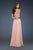La Femme - 18273  Beaded Strapless Chiffon A Line Gown In Orange
