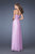 La Femme - 19759 Crystal Adorned Strapless Sweetheart Empire Gown In Lavender