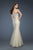 La Femme - 18021 Embellished Strapless Trumpet Gown In Neutral
