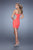 La Femme - 21344 Ruched Sweetheart Tulip Sheath Dress in Orange