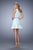La Femme - 21873 Two Piece Lace Jewel Dress In White and Green