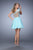 La Femme - 21992 Bedazzled One Shoulder A-line Dress In Green