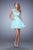 La Femme - 21992 Bedazzled One Shoulder A-line Dress In Green