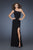 GiGi - 18806 Multi-Colored Embellished One Shoulder Dress In Black
