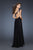 GiGi - 18806 Multi-Colored Embellished One Shoulder Dress In Black
