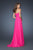 GiGi - 18856 Jeweled Sweetheart A-line Dress in Pink