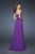 GiGi - 18922 Beaded Cocktail Dress with Detachable Chiffon Skirt In Majestic Purple