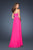 GiGi - 18953 Bead Embellished Chiffon A-line Dress In Pink