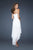 GiGi 18970 Bedazzled Dress With Detachable High Low Skirt in White