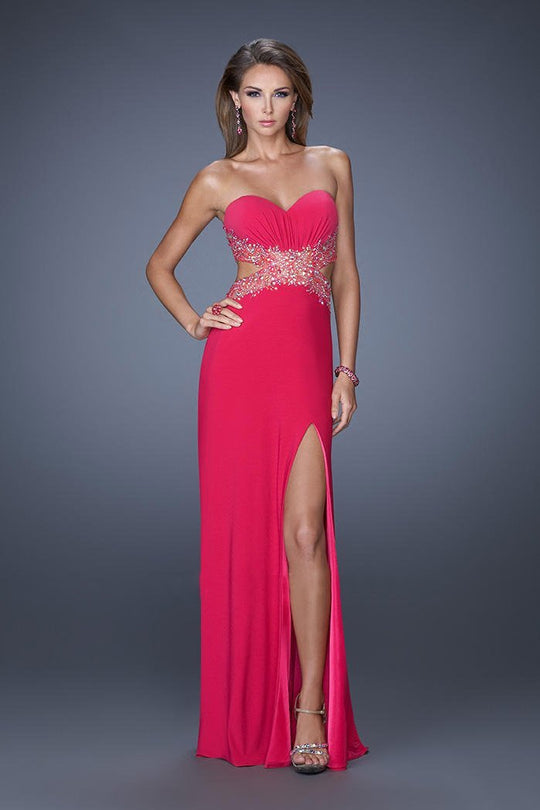 GiGi - 20180 Jeweled Sweetheart Sheath Dress In Pink