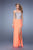 GiGi - 20968 Sequin Embellished Sweetheart Evening Gown In Orange