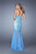 GiGi - 21324 Embellished Sweetheart Mermaid Dress In Blue