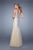 GiGi - 21358 Strapless Embellished Tulle Mermaid Gown In Silver and Neutral