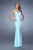 GiGi - 21413 Embellished V-neck Jersey Dress In Light Mint
