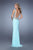 GiGi - 21413 Embellished V-neck Jersey Dress In Light Mint