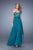 La Femme - 20557 Splendid Strapless Sweetheart  Lace and Chiffon Evening Dress In Evergreen