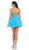 May Queen - One Shoulder Surplice Tiered Cocktail Dress
