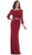 May Queen - Lace Illusion Bateau Sheath Mother of the Bride Dress MQ1454 In Red
