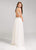 Ashley Lauren - 1103 Rhinestone Beaded High Halter Chiffon A-line Dress in White