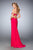 La Femme - 21973 Bejeweled Sweetheart Sheath Dress in Pink