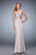 La Femme - 22207 Two Piece Embellished Sweetheart Sheath Dress in Neutral