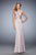 La Femme - Two Piece Embellished Sweetheart Sheath Dress 22207 In Neutral