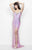 Primavera Couture - 1106 Sequined Sweetheart Sheath Dress in Pink