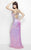 Primavera Couture - 1106 Sequined Sweetheart Sheath Dress in Pink