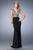 Gigi - 22509 Beaded V-neck Sheath Dress In Black