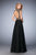 GiGi - 22895 Bedazzled High Neck A-line Dress in Black