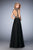GiGi - 22895 Bedazzled High Neck A-line Dress in Black