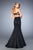Gigi - 22220 Scintillating Sequin Two-Piece Mermaid Gown  In Black