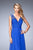 Gigi - 22583 Jeweled Crepe Chiffon Gown In Blue