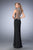 Gigi - 22776 Embellished High Sheath Dress In Black